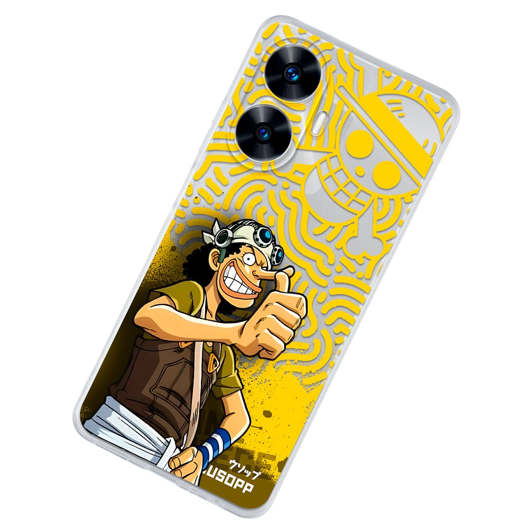 Case Compatible With Realme Logo Usopp, Protector For Realme One Piece, Case For Realme One Piece, Case For Realme One Piece Anti-Drop Shockproof TPU. - Transparent - View 1