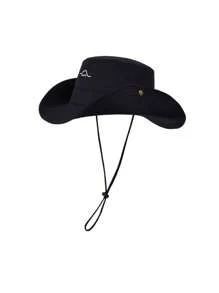 Herren einfarbiger Lässig Nylon UV-Schutz wasserabweisender schnelltrocknender Fischerhut