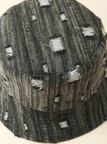 1 件仿旧纯色休闲可爱涤纶防紫外线装饰双面渔夫帽，时尚百搭，适合旅行、通勤、所有季节