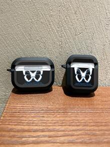 OLISI 蝴蝶幻想蓝牙耳机盒，1 个投影图案时尚休闲斜挎包，教师节、情人节、生日、圣诞节的完美礼物，兼容 Apple Pro/Pro2 防震耳机保护盒，兼容 4 - 黑色 - 查看 7