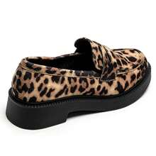 Fashionable Versatile Casual Everyday Leopard Print Loafers - LEOPARD - View 4