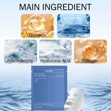 Xioimy 30g 胶原蛋白精华深层保湿面膜，有效保湿紧致面膜适合所有肤质，胶原蛋白面膜 - 白色 - 查看 7