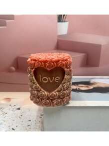 1pc Joyful Wedding Scented Candle Silicone Mold, Gift, Fragrance Diffuser Stones, Wedding Favors Silicone Mold
