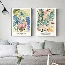 1 pièce Affiche murale de la série de vases Van Gogh Star, Fleurs vintages Matisse, Imprimés d'art de marché de fleurs pour décoration de salon à la maison sans cadre