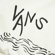 Vans Sudadera para hombre con estampado de grafiti, deportiva y casual, con diseño de capucha y manga corta, VN000GR4FS8