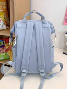 Women's School Backpack With Protection, Large Capacity, Version - 藍色 - 查看 3