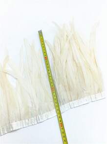 2Meters Colorful Rooster Tail Feathers Trims 23-30cm /9.2-12inches Pheasant Feather Fringe Ribbon For Carnival Plumes Decoration Rooster Pheasant Tail Feathers Plumes DIY Headdress Halloween Wedding Christmas Craft Supplies Accessories