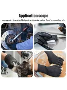 100pcs Vinyl Synthetic Gloves, Latex-Free, Kitchen Inspection Gloves, Thickened Non-Slip Fit Design, Suitable For Cooking And Baking, Food Processing, Household Cleaning - Multicolor - View 2