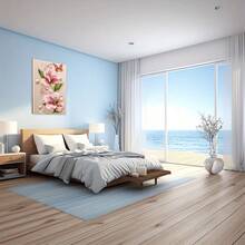 Pink Flowers Decorated With Pearls And Butterflies. Large Wooden Framed Wall Painting Artist Home Decoration Oil Painting - Bedroom, Bathroom, Living Room, Office, Kitchen, Christmas Gifts - 1 Piece - Multicolor - View 6