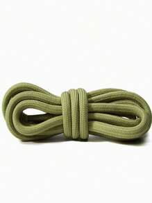 扁平鞋带，适用于厚底运动鞋、运动和休闲鞋，彩色白色圆形鞋带，男女通用