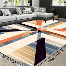 Bohemian Style Solid-Color Area Rug, 700g/Sq.M Crystal Velvet Backing, 5mm Thickness, Soft Anti-Slip Washable Carpet For Living Room, Bedroom, Kitchen, Office, Indoor & Outdoor Use