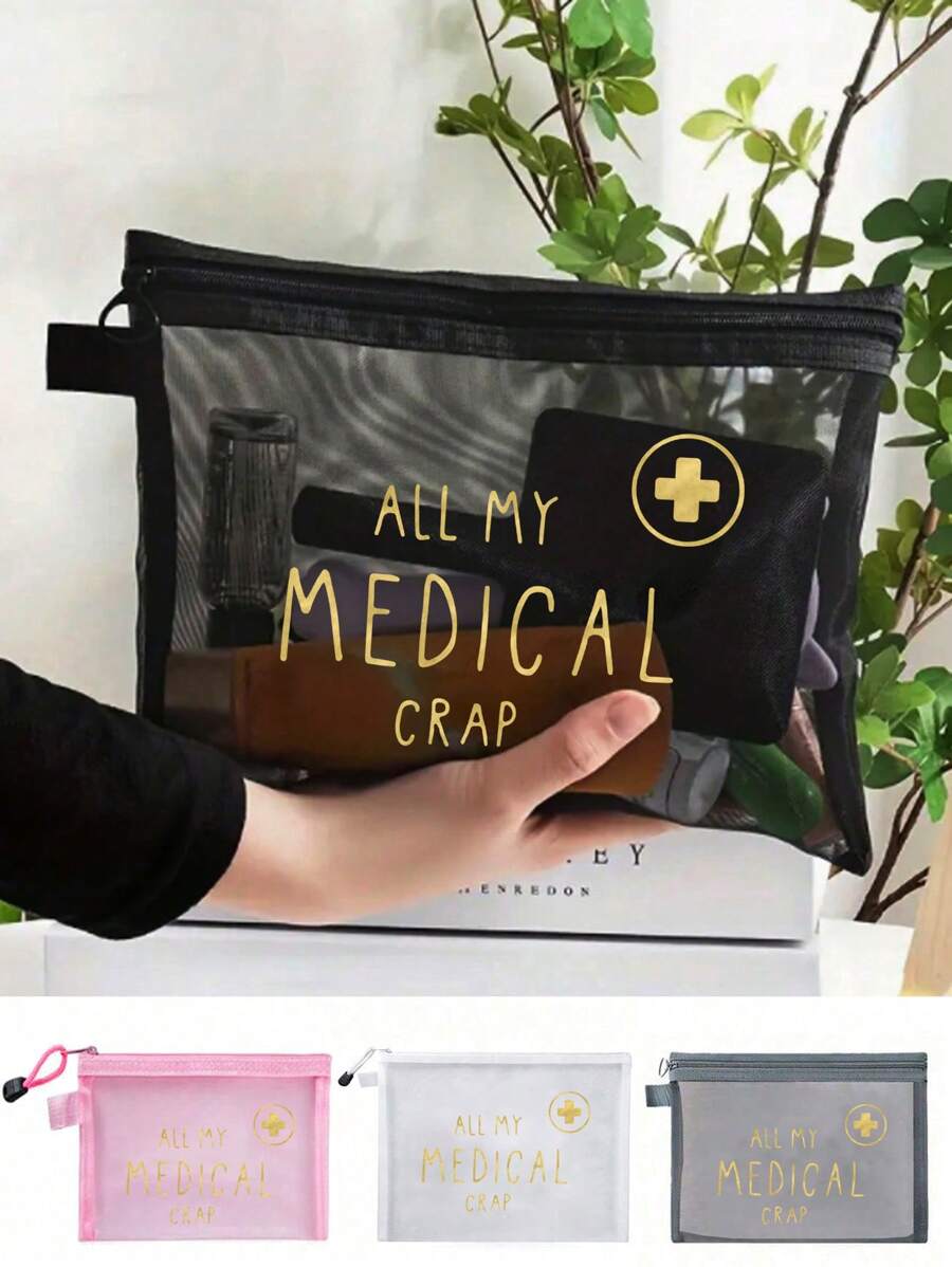 桌面筆筒夾式鉛筆收納盒，背膠式辦公用品配件，PP塑料桌面收納組，強黏性圓角設計，藥袋便攜急救包，可愛藥盒，適用於度假、旅行、露營等場合，可用作藥盒