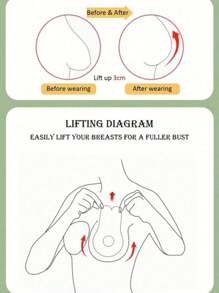 10 Stück praktische Einweg Büstenheber Klebeband - Super diskret unsichtbare selbstklebende Nippelabdeckung, für Komfort und Selbstvertrauen der Frau entworfen, Dessous & Unterwäsche Zubehör