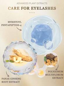 2PCS Natural Eyelash And Eyebrow Nourishing Serum, Natural Ingredients For Longer, Fuller, Healthier Lashes And Brows, Gentle Moisturizing For Lashes & Eyebrow, With Slender And Curling Effect, Eyelashes Eye Cosmetics Mascara