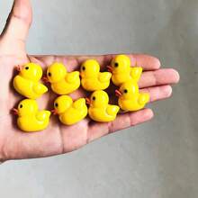 8 件可爱活力小黄鸭冰箱贴，创意装饰磁性贴纸适用于厨房、客厅、办公室、白板、储物柜和洗碗机、家居装饰 - 彩色 - 查看 7