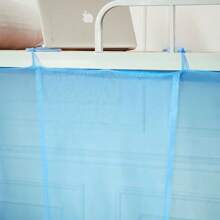1 pezzo Zanzariera in maglia di poliestere, design retrò a lacci, senza installazione necessaria, lavabile in lavatrice senza telaio, zanzariera quadrata a porta singola, adatta per camera da letto domestica, dormitorio studentesco, campeggio all'aperto
