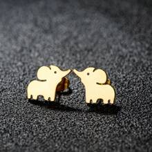 1 Pasang Anting Wanita Stainless Steel, Anting Bentuk Gajah - F-GED376 - View 8