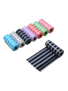 75pcs/5 Rolls Disposable Garbage Bags, Diaper Change Stripe Pattern Trash Bags, Convenient To Carry, Car Trash Bags, Suitable For Outdoor Stroller, Living Room, Bathroom, Nursery Cleanup, Compact And Portable - Multicolor - View 2