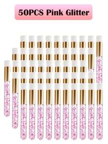 50pcs Eyelash Extension Cleaning Brushes, Nose Blackhead Cleaning Micro Brushes, Eyebrow & Eyelash Cleansing Foaming Brushes - Multicolor - View 10