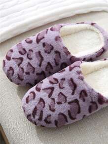 Nowość! Dopasowane do pary japońskie kapcie z nadrukiem w panterkę, miękkie, ciche, bawełniane, idealne do drewnianych podłóg i ogrzewania podłogowego, bardzo ciepłe, niezbędne w domu