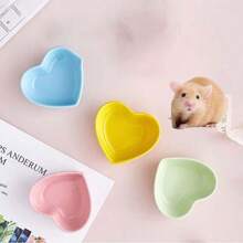 1 bát đựng thức ăn cho chuột Hamster Goldfish Bear, hộp đựng thức ăn cho chuột Hamster nhánh hoa sóc, nhiều màu sắc cho mèo và chó cưng - Nhiều màu - Xem 5