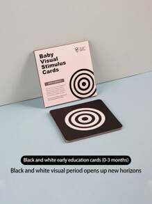 High Contrast Baby Flashcards, Double-Sided Early Learning Education Cards, For Developmental Visual Stimulation, Eye-Friendly Non-Glare, Exercise Eye Focusing, Prevent Myopia, Newborn & Infant Early Education Toys, Suitable For 0-36 Months