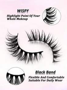 Sibeuna 7 Pairs Cosplay Anime False Eyelashes, Lightweight & Flowy, Cartoon Style, Create Dramatic & Dewy Makeup Look - Spiky Manga Lashes - View 4