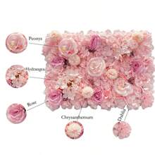 Silk Rose Backdrop Flowers Wall Wedding Customized Flower Wall Panel For Home Decor Backdrops Baby Shower