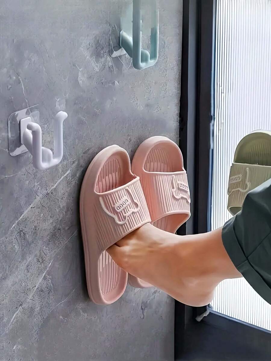 5-Piece Colorful Self-Adhesive Shoe Rack - Waterproof, Wall-Mounted Shoe Hook For Bathroom, Kitchen And Bedroom Decoration | Space-Saving, Easy To Home Bathroom Decor Bathroom Organizer Fall Decor Back To School