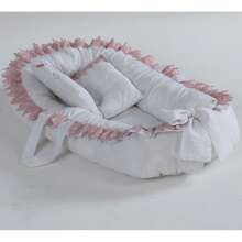 Gripir 100% Cotton Crib Reducer Nest - Rusty Rose - View 1