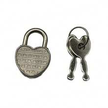 10pcs Mini Heart-Shaped Zinc Alloy Locks, Available In Silver, Gold, Cyan, Sturdy And Durable For Daily Use, Suitable For Boxes, Bags, Drawers, Notebooks And Decoration