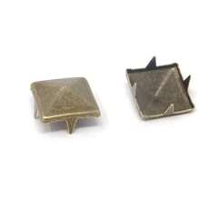 100/200pcs/Pack Metal Spikes Square Studs Rivets Punk Rock Leather Craft Four Claw Rivets On Clothes Shoes Bracelets