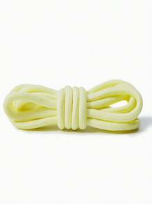 扁平鞋带，适用于厚底运动鞋、运动和休闲鞋，彩色白色圆形鞋带，男女通用