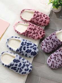 Nowość! Dopasowane do pary japońskie kapcie z nadrukiem w panterkę, miękkie, ciche, bawełniane, idealne do drewnianych podłóg i ogrzewania podłogowego, bardzo ciepłe, niezbędne w domu