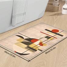 Bohemian Style Solid-Color Area Rug, 700g/Sq.M Crystal Velvet Backing, 5mm Thickness, Soft Anti-Slip Washable Carpet For Living Room, Bedroom, Kitchen, Office, Indoor & Outdoor Use