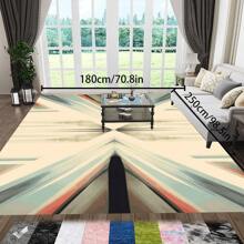Bohemian Style Solid-Color Area Rug, 700g/Sq.M Crystal Velvet Backing, 5mm Thickness, Soft Anti-Slip Washable Carpet For Living Room, Bedroom, Kitchen, Office, Indoor & Outdoor Use