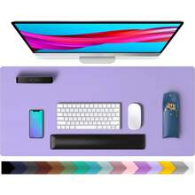 1 PCs Large Size 600*300mm Office Desk Protector Mat PU Leather Waterproof Mouse Pad Desktop Keyboard Desk Pad Gaming Mousepad