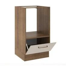 Mueble Cocina Horno Agata Madesa 60x60 1 Puerta Sin Encimera Color Marrón/crema - Marrón y Crema - Ver 5