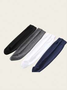 6 双夏季男士透气中筒袜，防臭冰丝袜子，防臭纯色袜子，男士中筒袜 - 彩色 - 查看 3