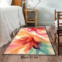 [Crystal Velvet 700g/㎡ Printed Bottom, 5mm Thick] 1 Piece Bohemian Style Solid Color Rug, Soft Anti-Slip Washable Carpet For Indoor And Outdoor, Living Room, Bedroom, Kitchen, Office, Home Decor, Doormat, Play Area Back To School