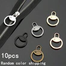 2/10/20PCS 拉链头更换件，无需工具，可拆卸和可重复使用的拉链头，适用于包袋、外套、夹克、行李箱 - 金属替换配件，易于使用，送给她的小礼物时尚拉链吊坠，适用于外套、羽绒服、背包、鞋子 - 轻松安装拉链支架