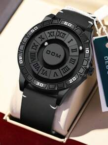 DOM Bestseller Watch For Men, Mirrorless Magnetic Waterproof Wristwatch, High-Tech Fashion Roman Steel Band Watch, Suitable As Christmas Gift For Family And Friends - Shape - View 14