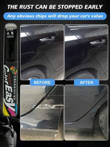 1pc-General Car Scratch Repair Pen, Repair Car Paint Easily And Quickly, Car Touch-Up Paint Black And White Scratch Repair Car,Car Accessories - Multicolor - View 2