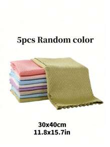 5/10 Stücke wiederverwendbare Reinigungstücher, für Küche, Spiegel, Glas, Geschirr, Bildschirme und Autofenster Reinigung, langanhaltend Reinigungsmittel und -utensilien, zufällige Farben, Reinigungszubehör, Haushaltshilfen, Raumdekor, können verwendet werden, um Ölflecken, Müll usw. zu vermeiden, geeignet für Küchen, Restaurants, Partys, Zusammenkünfte, Reisen, Geschenke für die Familie, Haushaltsgeschenke