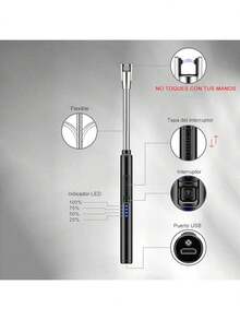 Electronic Lighter, USB Charging, Travel, Home, Kitchen, C - 紅色 - 查看 3