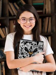 Romantischer Dark Academia Drachen-Themen Bucheinband, Fantasy Roman Leser Geschenk, Lesezeichen Geschenk, Buch Inspirations Geschenk, Taschenbuch Einband, Drachen-Themen Buch Geschenk, Schulanfang, Lernmaterialien - Verschiedenfarbig - Übersicht 6