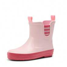 Wellies For Kids Boys Girls Wellington Boots Waterproof Non-Slip Rain Boots For Kids Unisex Short Wellington Boots Toddler/Little Kid/Big Kid - Pink - View 7