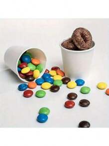 50/100 Stücke Mini Einweg-Papierbecher - ideal für Supermarktkostproben, Mundspülung, Obstsnacks und Partygetränke - Hohe Qualität, Snackbecher, Geburtstag, Weihnachten, Hotel