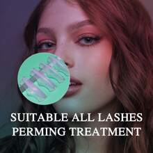 Libeauty 6 Pairs Pastel Pink Translucent Silicone Eyelash Perm Pads | Washable Reusable Lash Lift Shields | Cute Aesthetic Beauty Tool For At-Home DIY & Salon Lash Styling - Multicolor - View 4