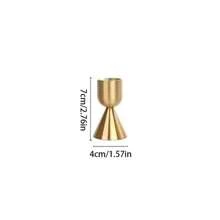Đế nến lãng mạn lễ hội, đồ trang trí cổ điển bằng sắt kim loại, chân nến màu đồng thau, đồ trang trí Giáng sinh, đạo cụ đám cưới, đế nến - Nhiều màu - Xem 14